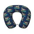 thumbnail image 1 of KLL Skateboard Rides Cartoon Lobster Pattern Memory Foam Cervical Neck Pillow Versatile U-Shaped Pillows for Home/Office/Camping/Travelling/Soft Washable Cover, 1 of 8
