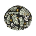 thumbnail image 1 of KLL Skull with Dollar Pattern Shower Cap & Bath Cap for Women,Reversible Oversized Waterproof Shower Caps for all Hair Lengths,Elastic Reusable Bathing Hair Cap, 1 of 7