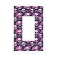 thumbnail image 1 of KLL Skull Flower Pattern Electrical Outlet Covers, 3" x 5" 1 Pack Electric Receptacle Plug Covers for Decorator Receptacle Outlet & Switch-Style U, 1 of 6