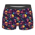 thumbnail image 1 of KLL Skull mushroom Men's Cotton Boxer Briefs Underwear-Small, 1 of 8