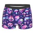 thumbnail image 1 of KLL Skull rainbow color Men's Cotton Boxer Briefs Underwear-Small, 1 of 8