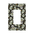 thumbnail image 1 of KLL Skull with Dollar Wall Plate,Gloss Finish,Standard Size 1 - 5" x 3", Polycarbonate Thermoplastic,Electric Receptacle Plug Covers, 1 of 6