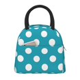 thumbnail image 1 of KLL Sky Blue And White Polka Dot for Insulated Lunch Bag- Leakproof Cooler Tote Bag Organizer for Women & Men - Reusable Lunch Box for Office Picnic Hiking Beach-One Size, 1 of 6
