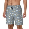 thumbnail image 1 of KLL Sleep Rabbit for Mens Swim Trunks Quick Dry Swim Shorts with Built-in Compression Liner Funny Swimwear Bathing Suits-XX-Large, 1 of 6