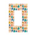 thumbnail image 1 of KLL Small Animals with Knit Hat Pattern Pattern Electrical Outlet Covers, 3" x 5" 1 Pack Electric Receptacle Plug Covers for Decorator Receptacle Outlet & Switch-Style U, 1 of 6