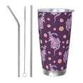 thumbnail image 1 of KLL Snake And Flower Print 40oz Stainless Steel Insulated Car Cup with Spillproof Lid - Keep Your Drink Hot or Cold on the Go-Straw Three-piece Set, 1 of 8