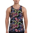 thumbnail image 1 of KLL Snake And Flower Print Men's Muscle Gym Workout Stringer Tank Tops Bodybuilding Fitness T-Shirts Tank Tops Men-X-Large, 1 of 7
