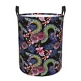 thumbnail image 1 of KLL Snake And Flower Waterproof Foldable Laundry Hamper Bucket with Handles for Storage Bin,Kids Room,Home Organizer (Medium ), 1 of 7