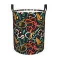 thumbnail image 1 of KLL Snake And Flower Waterproof Foldable Laundry Hamper Bucket with Handles for Storage Bin,Kids Room,Home Organizer (Small ), 1 of 7