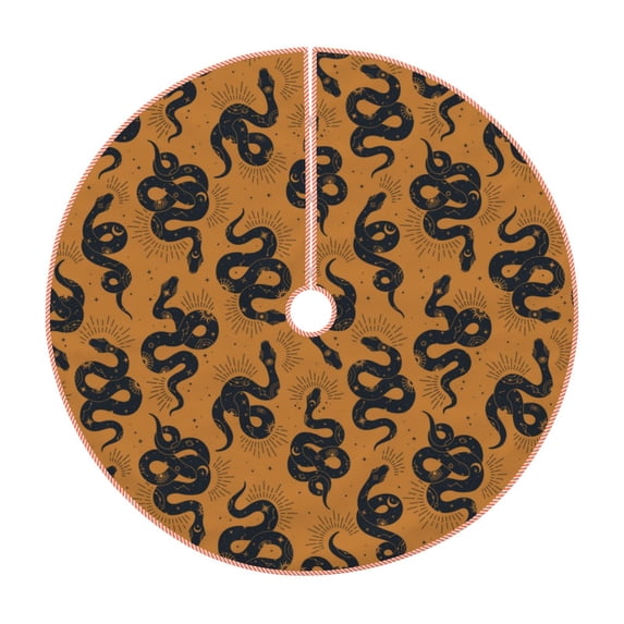 KLL Snake Christmas Tree Skirt 36" ,Party Decorations Farmhouse for Christmas Decorations Holiday Party