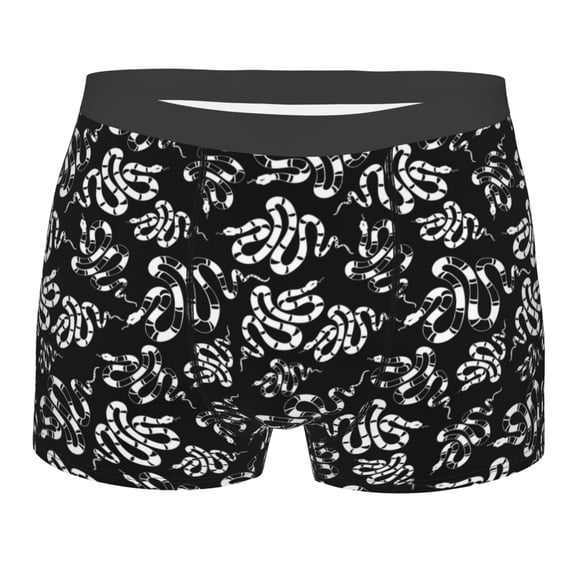 KLL Snake Men's Cotton Boxer Briefs Underwear-Medium