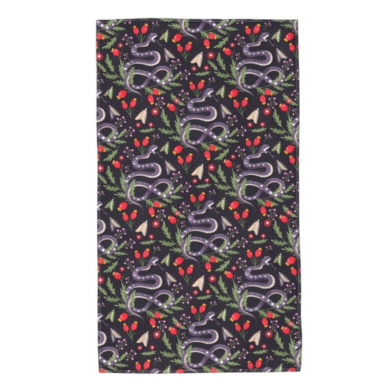 KLL Snakes And Snake Fruit Ultra Absorbent & Soft Hand Towels for Bath, Hand, Face, Gym and Spa-27.5x16in