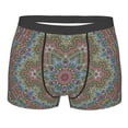 thumbnail image 1 of KLL Snowflake Colorful Men's Cotton Boxer Briefs Underwear-Medium, 1 of 7