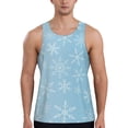 thumbnail image 1 of KLL Snowflake Snowing Print Men's Muscle Gym Workout Stringer Tank Tops Bodybuilding Fitness T-Shirts Tank Tops Men-XX-Large, 1 of 7