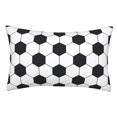 thumbnail image 1 of KLL Soccer Ball Pillow Covers Envelope Closure,Super Soft and Cozy Fuzzy Fleece Pillow Case Cover 16"x24", 1 of 5
