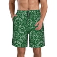 thumbnail image 1 of KLL Soccer Men's Casual Summer Beach Shorts Hawaiian Shorts with Pockets-Large, 1 of 5