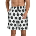 thumbnail image 1 of KLL Soccer Men's Casual Summer Beach Shorts Hawaiian Shorts with Pockets-Medium, 1 of 6
