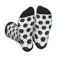 thumbnail image 1 of KLL Soccer Print Cool Socks Men's Women's Crew Socks Funny Crazy Novelty Stockings, 1 of 7