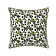 thumbnail image 1 of KLL Soccer and Football Decorative Throw Pillow Covers Velvet Soft for Couch Sofa Bedroom Living Room Outdoor - 18"x18", 1 of 8