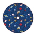 thumbnail image 1 of KLL Space Christmas Tree Skirt 36" ,Party Decorations Farmhouse for Christmas Decorations Holiday Party, 1 of 6