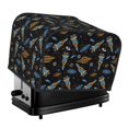 thumbnail image 1 of KLL Space Rockets Print 4 Slice Toaster Dust Covers Kitchen Small Appliance Cover with 2 Pockets,Can hold Jam Spreader Knife & Toaster Tongs (12.4 x 10.6 x 8.2), 1 of 6