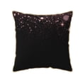 thumbnail image 1 of KLL Sparkling Pink Night Sky Decorative Throw Pillow Covers Velvet Soft for Couch Sofa Bedroom Living Room Outdoor (No pillow core)- 18"x18", 1 of 5