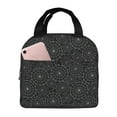 thumbnail image 1 of KLL Spider Web Black Print Insulated Lunch Bag Women, Reusable Cute Tote Lunch Box for Adult & Men, Leakproof Cooler Lunch Bags for Work Office Travel Picnic, 1 of 5