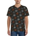 thumbnail image 1 of KLL Spider Web for Men's Baseball Shirts,Short Sleeve Casual Shirts Button Down Shirt for Men Beach Summer Wedding Shirt-Medium, 1 of 7