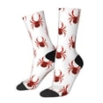 thumbnail image 1 of KLL Spiders Insects Print Cool Socks Men's Women's Crew Socks Funny Crazy Novelty Stockings, 1 of 6