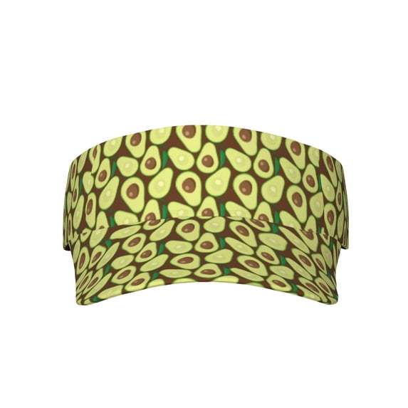 KLL Sport Sun Visor Hats Ball Caps Empty Top Baseball Sun Cap for Men Women-Avocado