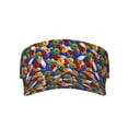 thumbnail image 1 of KLL Sport Sun Visor Hats Ball Caps Empty Top Baseball Sun Cap for Men Women-Bowling Colorful, 1 of 6
