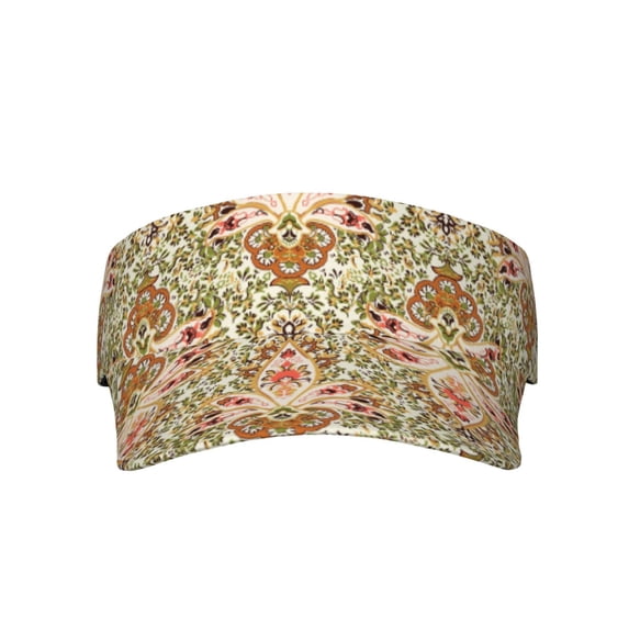 KLL Sport Sun Visor Hats Ball Caps Empty Top Baseball Sun Cap for Men Women-Colorful Paisley