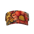thumbnail image 1 of KLL Sport Sun Visor Hats Ball Caps Empty Top Baseball Sun Cap for Men Women-Colorful Vintage Floral Pattern, 1 of 6