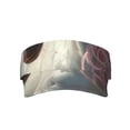 thumbnail image 1 of KLL Sport Sun Visor Hats Ball Caps Empty Top Baseball Sun Cap for Men Women-Flower White Horse (2), 1 of 6