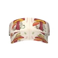 thumbnail image 1 of KLL Sport Sun Visor Hats Ball Caps Empty Top Baseball Sun Cap for Men Women-Frog Sitting On Mushroom, 1 of 1
