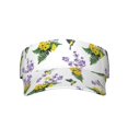 thumbnail image 1 of KLL Sport Sun Visor Hats Ball Caps Empty Top Baseball Sun Cap for Men Women-Lavender Flowers, 1 of 6