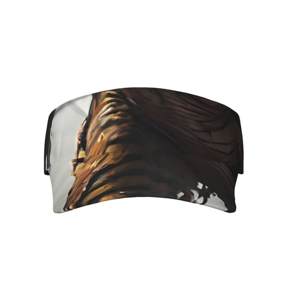 KLL Sport Sun Visor Hats Ball Caps Empty Top Baseball Sun Cap for Men Women-Ruins Tiger Warrior
