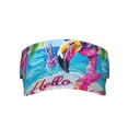 thumbnail image 1 of KLL Sport Sun Visor Hats Ball Caps Empty Top Baseball Sun Cap for Men Women-Tropical Flamingo Summer, 1 of 6