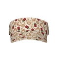 thumbnail image 1 of KLL Sport Sun Visor Hats Ball Caps Empty Top Baseball Sun Cap for Men Women-Valentine'S Day Rose, 1 of 6