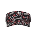 thumbnail image 1 of KLL Sport Sun Visor Hats Ball Caps Empty Top Baseball Sun Cap for Men Women-Vintage Skull Casino, 1 of 6