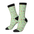 thumbnail image 1 of KLL Spring Gnomes Print Cool Socks Men's Women's Crew Socks Funny Crazy Novelty Stockings, 1 of 6