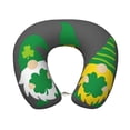 thumbnail image 1 of KLL Spring St Patrick’S Day Irish Gnomes Pattern Memory Foam Cervical Neck Pillow Versatile U-Shaped Pillows for Home/Office/Camping/Travelling/Soft Washable Cover, 1 of 8