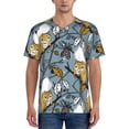 thumbnail image 1 of KLL Squirrel And Leaves for Men's Baseball Shirts,Short Sleeve Casual Shirts Button Down Shirt for Men Beach Summer Wedding Shirt-Large, 1 of 7