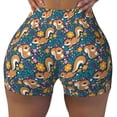 thumbnail image 1 of KLL Squirrel Garden Delight Pattern Workout Shorts for Women Scrunch Short Gym Yoga Running Sport Active Exercise Fitness Shorts, 1 of 5
