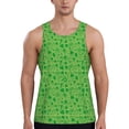 thumbnail image 1 of KLL St Patrick's Day Print Men's Muscle Gym Workout Stringer Tank Tops Bodybuilding Fitness T-Shirts Tank Tops Men-Small, 1 of 7