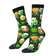 thumbnail image 1 of KLL St Patrick's Day10 Print Cool Socks Men's Women's Crew Socks Funny Crazy Novelty Stockings, 1 of 6