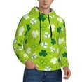 thumbnail image 1 of KLL St Patrick's Day7 Print Mens Hoodie Long Sleeve Casual Pullover Hooded Sweatshirt Fashion Drawstring Hoodies with Pocket-XX-Large, 1 of 6