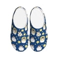 thumbnail image 1 of KLL Star Penguin Pattern Adult Unisex Cozy Slippers,Fuzzy Slip-on Slippers TPR Sole Slippers Comfort Plush Home Footwear for Indoor & Outdoor-39/40, 1 of 7