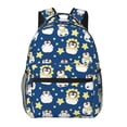 thumbnail image 1 of KLL Star Penguin Print Casual Backpack for Men Women,Travel Casual Backpack Outdoor Activities Bag Daypack for Travel Hiking Shopping Daily, 1 of 5