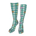 thumbnail image 1 of KLL Starfish On Checkered Background Print Cool Socks Men's Women's Crew Socks Funny Crazy Novelty Stockings, 1 of 8